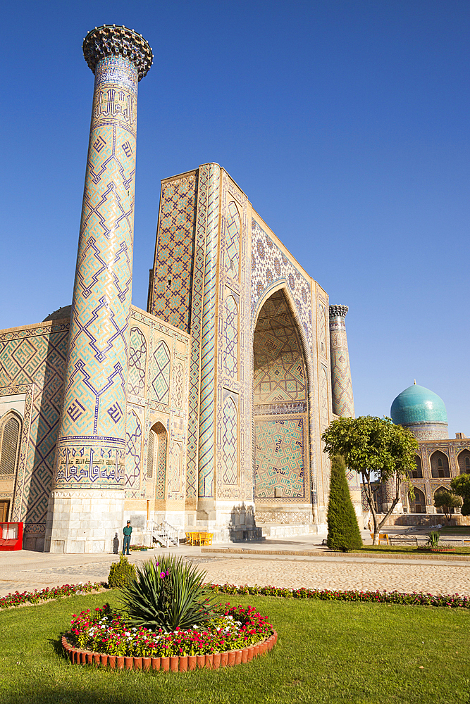 Ulugh Beg Madrasah, also known as Ulugbek Madrasah, Registan Square, Samarkand, Uzbekistan