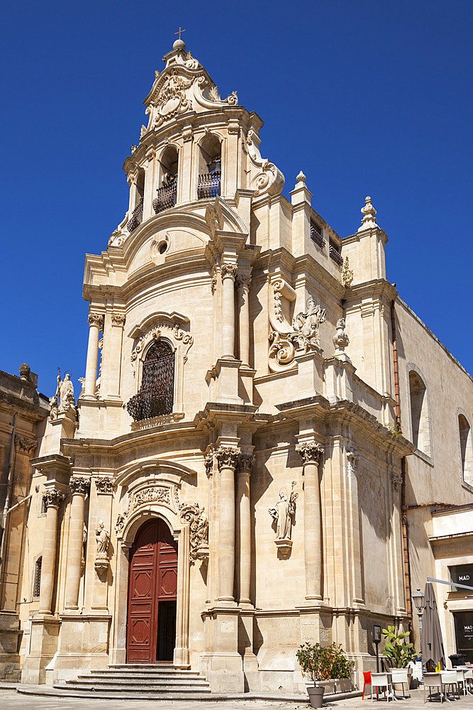 Church of Saint Joseph, Chiesa Di San Giuseppe, Piazza Pola, Ragusa Ibla, Ragusa, Sicily, Italy