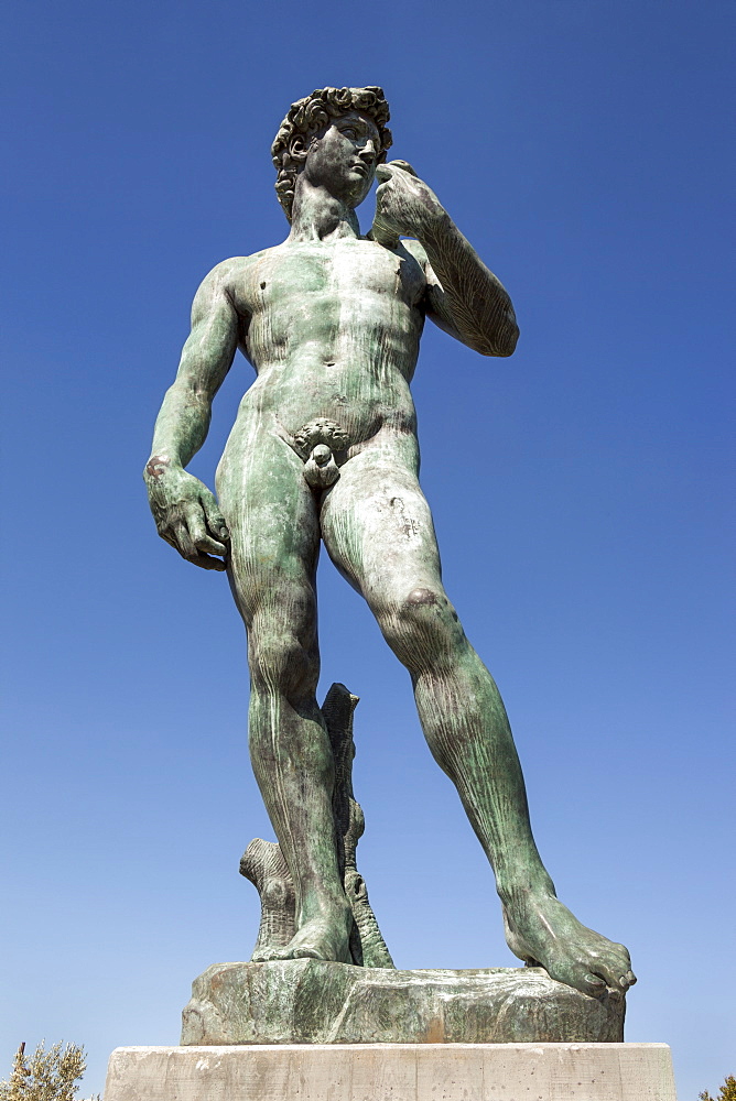 Replica of Michelangelo, a statue of David, Nice, Cote D'Azur, France