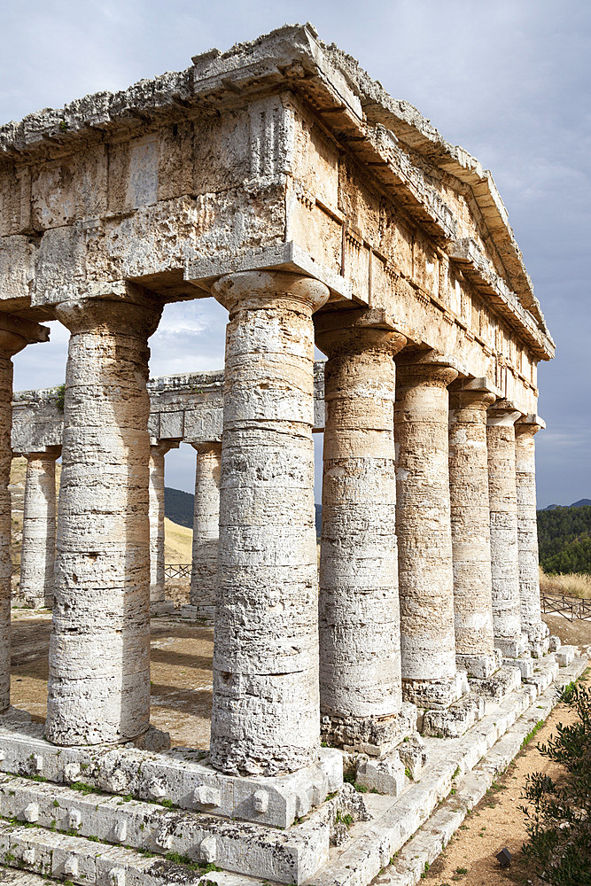 The Doric Temple, Segesta Archaeological Site, Segesta, Province of Trapani, Sicily, Italy