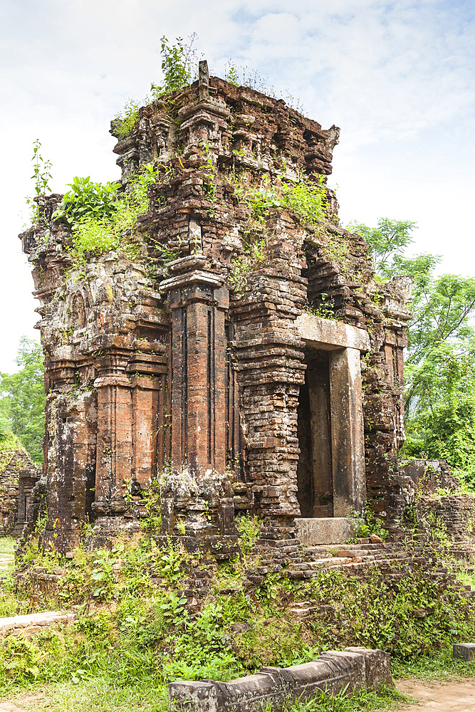 An historic building at My Son, Quang Nam province, Vietnam