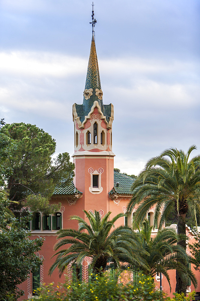 Gaudi House Museum - Casa Museu Gaudi, Park Guell, Barcelona, Catalonia, Spain.