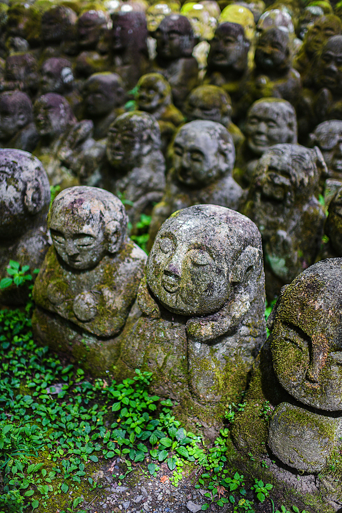 Otagi Nenbutsu-ji Buddhist temple in the Arashiyama neighborhood of Kyoto, Japan