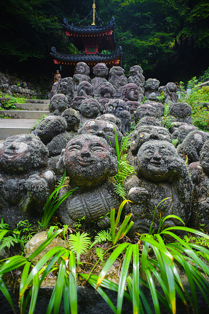 Otagi Nenbutsu-ji Buddhist temple in the Arashiyama neighborhood of Kyoto, Japan