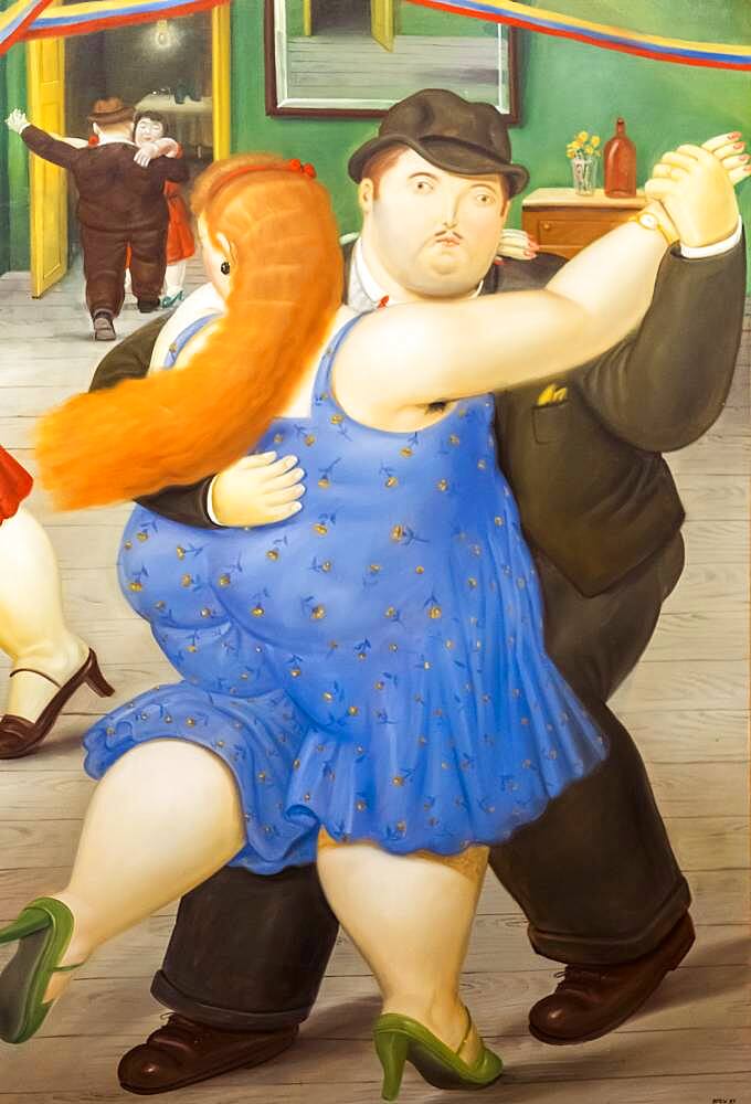 `Pareja bailando´ or `Couple dancing´ by Fernando Botero, Botero Museum, Bogota, Colombia