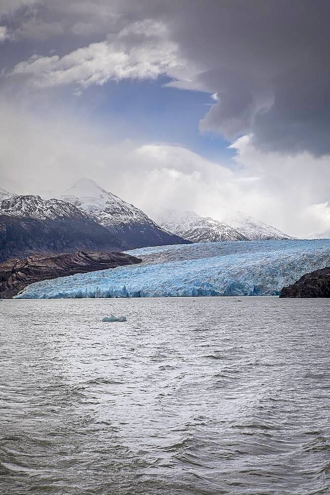 Grey Glacier, in Grey Lake, Torres del Paine national park, Patagonia, Chile