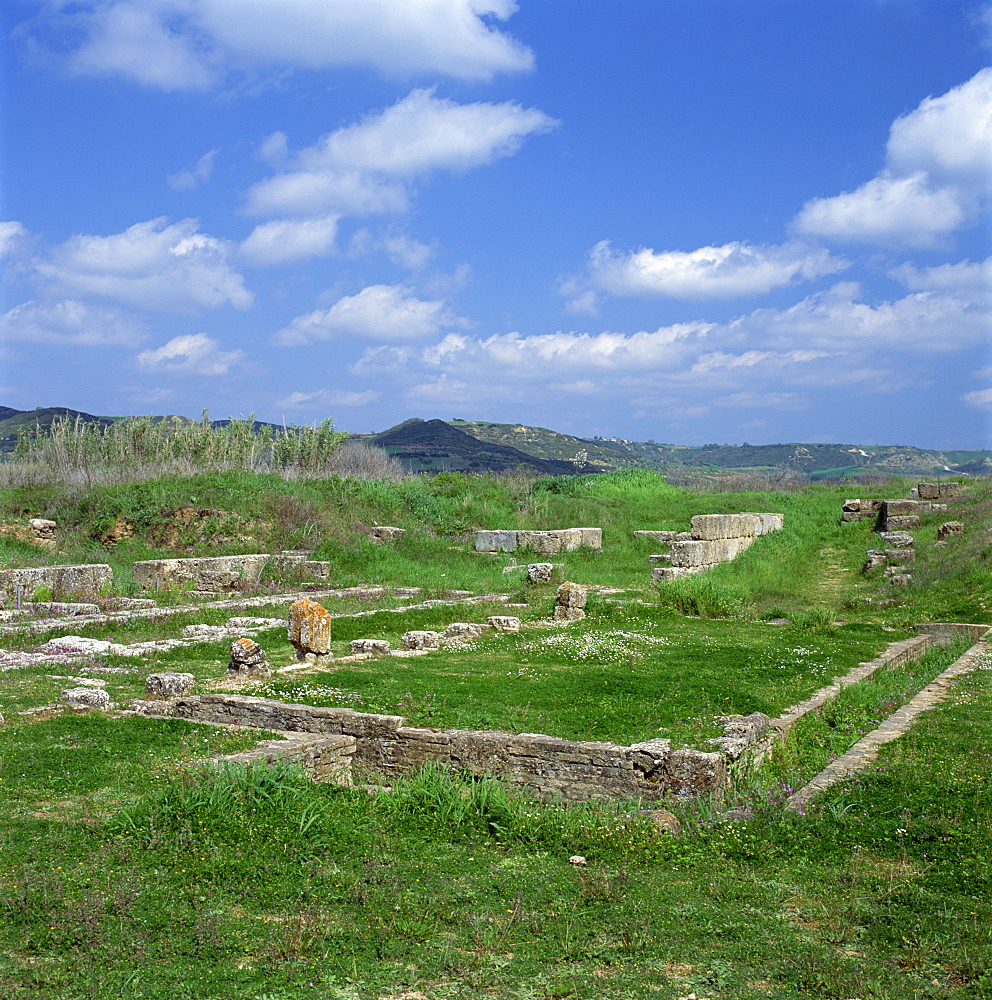 The archaeological site of ancient Elis or Ilieda where athletes trained before the Olympic Games, Peloponnese, Greece, Europe