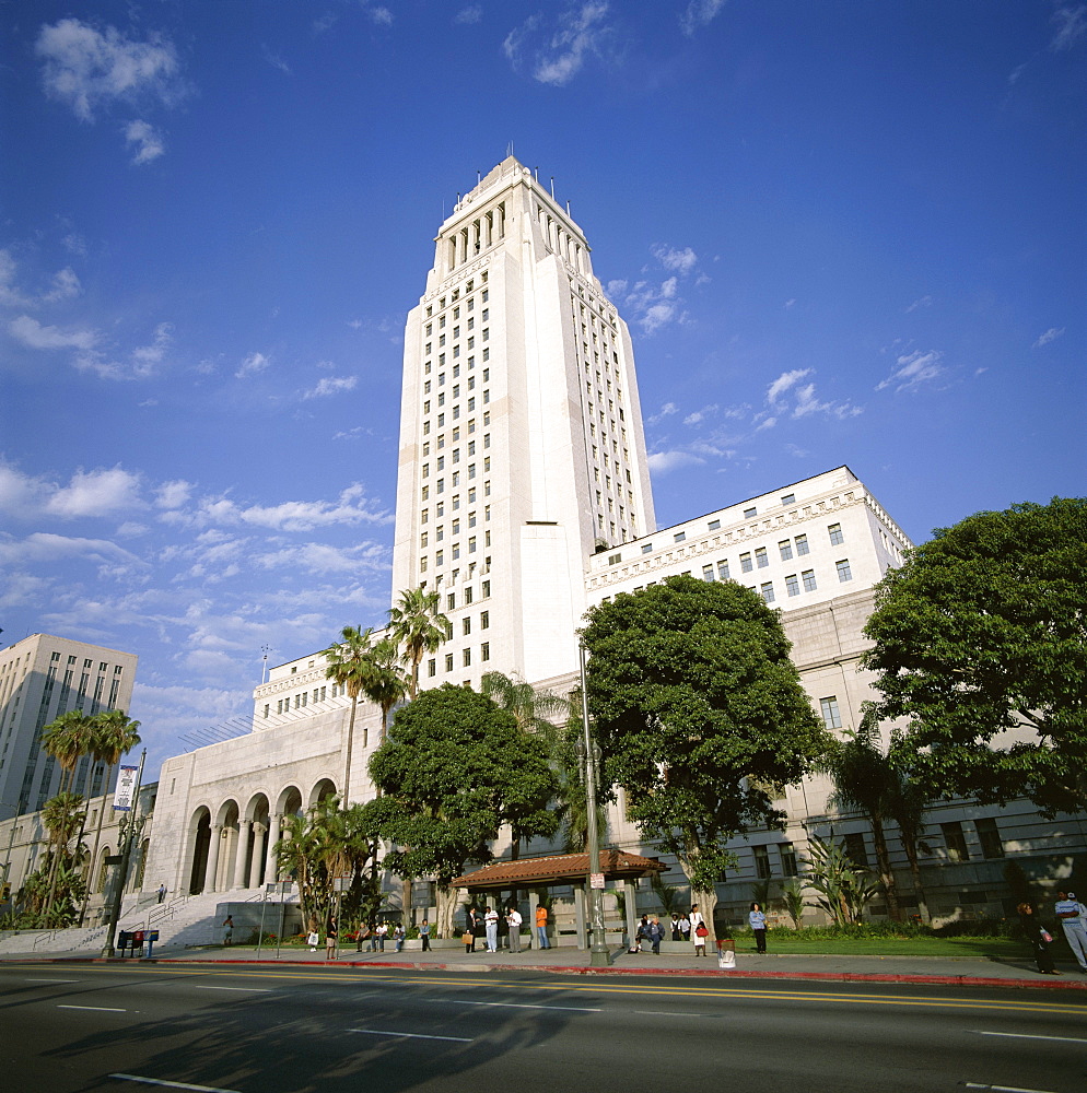 Exterior of City Hall, Los Angeles, California, United States of America (USA), North America