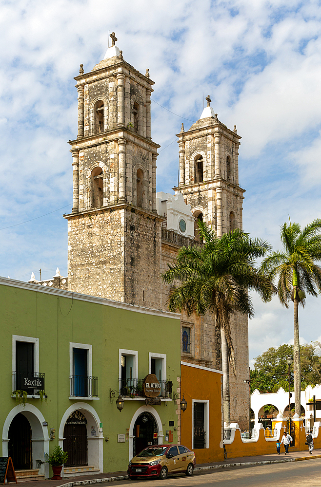 San Servacio Church built 1705, Valladolid, Yucatan, Mexico, North America