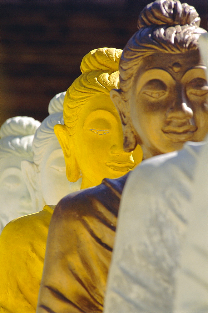 The 106 pieces of coloured cemented Buddha statue, Wat Pangbua, Samui Island (Koh Samui), Thailand