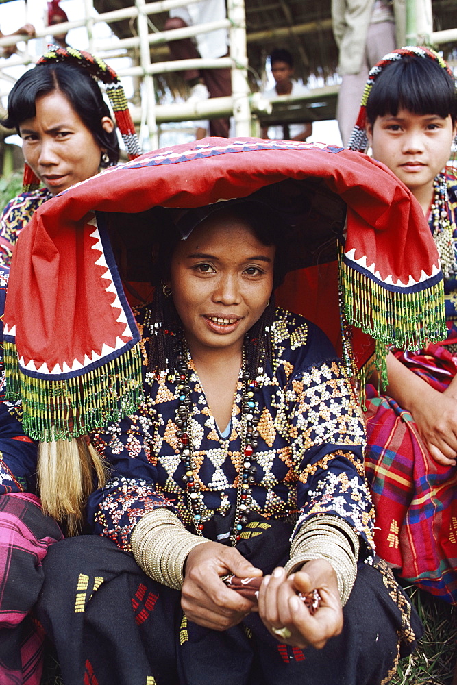 Women of the T'Boli tribal people, south Cotabato province, Mindanao, Philippines, Southeast Asia, Asia