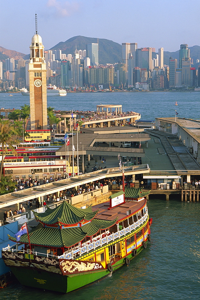 Star ferry pier, Kowloon, Hong Kong, China, Asia