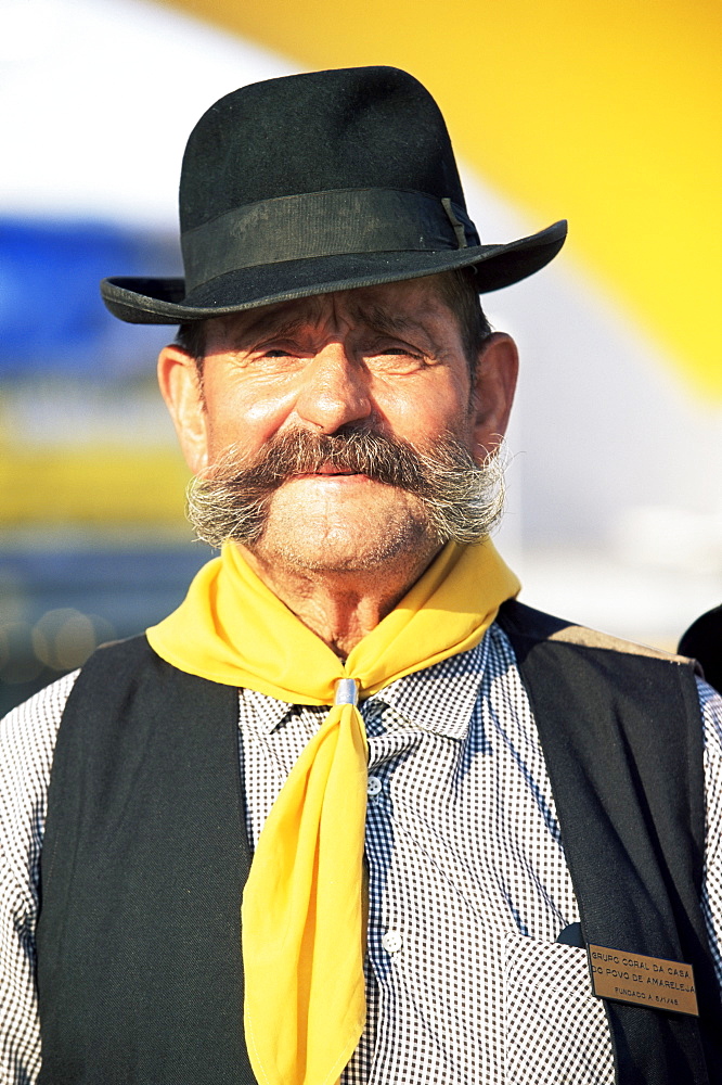 Man in traditional costume, Festa de Santo Antonio (Lisbon Festival), Lisbon, Portugal, Europe