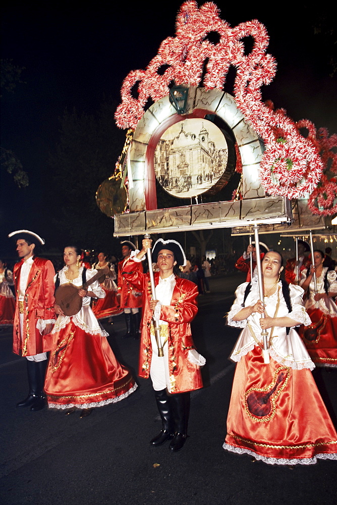 Marchas Populares during the Festas dos Santos Populares, Avenida da Liberdade, Lisbon, Portugal, Europe