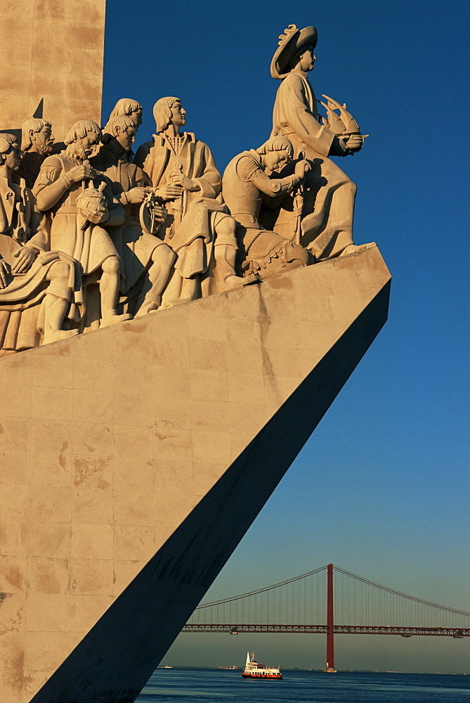 Monument of Discoveries (Padrao dos Descobrimentos, and the Tejo River, Belem, Lisbon, Portugal, Europe