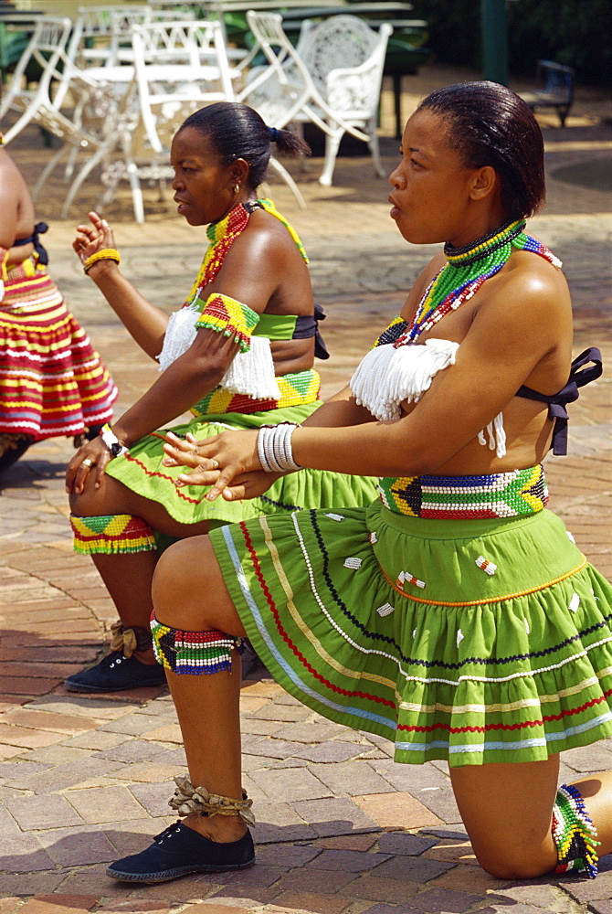 Zulu dancers daily show, South Africa, Africa