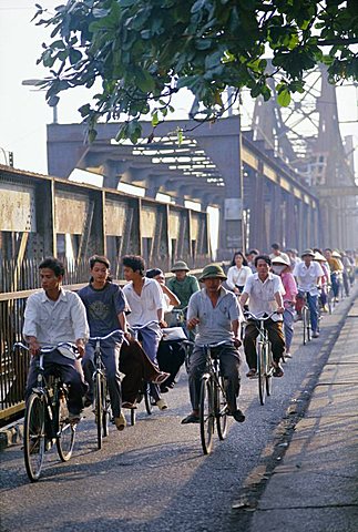 Cyclists, Vietnam, Indochina, Southeast Asia, Asia