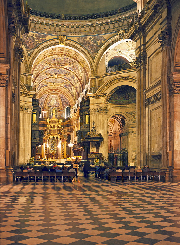 St. Paul's Cathedral interior, London, England, United Kingdom, Europe