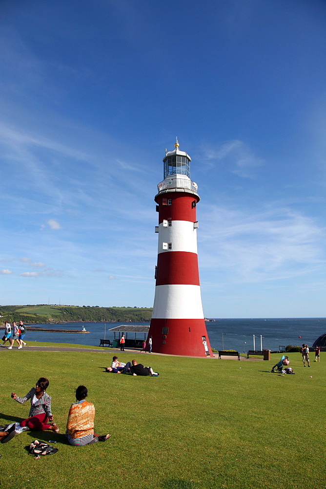 Smeaton's Tower, Plymouth Hoe, Plymouth, Devon, England, United Kingdom, Europe