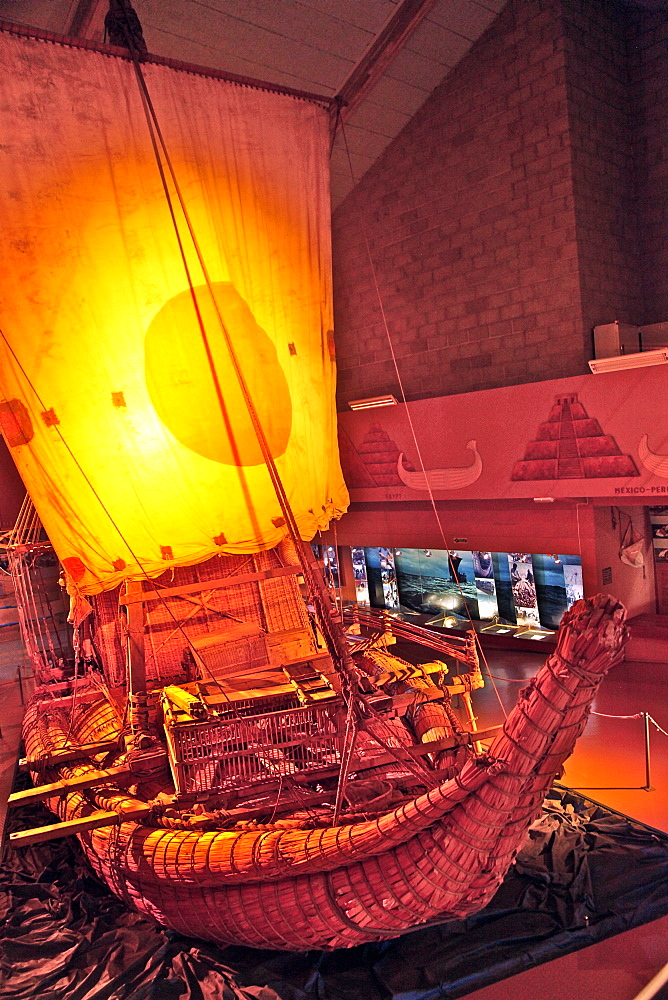 Ra, the reed raft built by Thor Heyerdahl, Maritime Museum in Oslo, Norway, Scandinavia, Europe