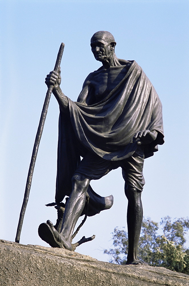 Mahatma Gandhi, The Eleven Statues, Delhi, India, Asia