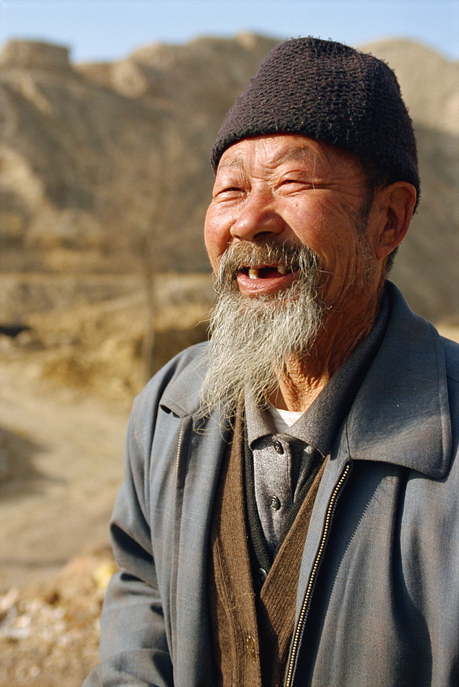 Chinese farmer, Gansu, China, Asia