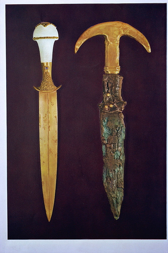 Daggers excavated at Ur, Iraq, Middle East