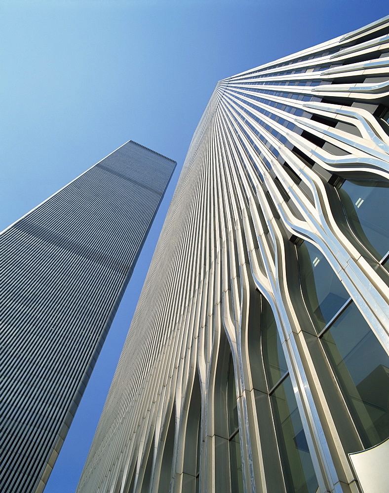 The World Trade Center's Twin Towers, 419m, prior to 11 September 2001, Manhattan, New York City, United States of America, North America