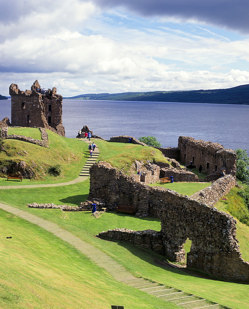 Urquhart castle, Loch Ness, Scotland, United Kingdom, Europe