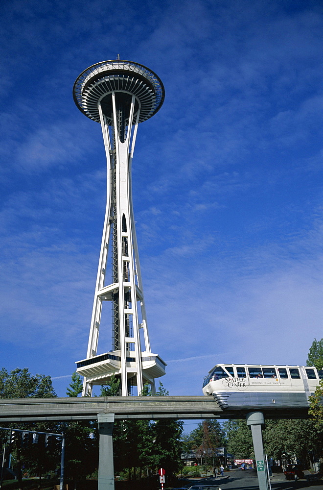 The Space Needle, Seattle, Washington State, United States of America (U.S.A.), North America