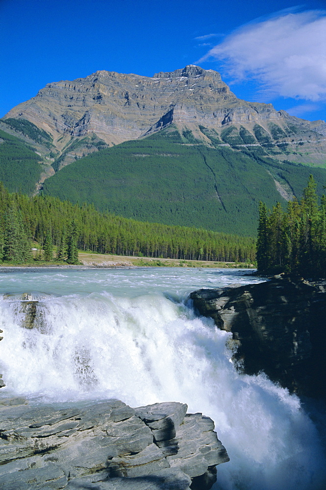 Athabasca Falls, Jasper National Park, Rocky Mountains, Alberta, Canada