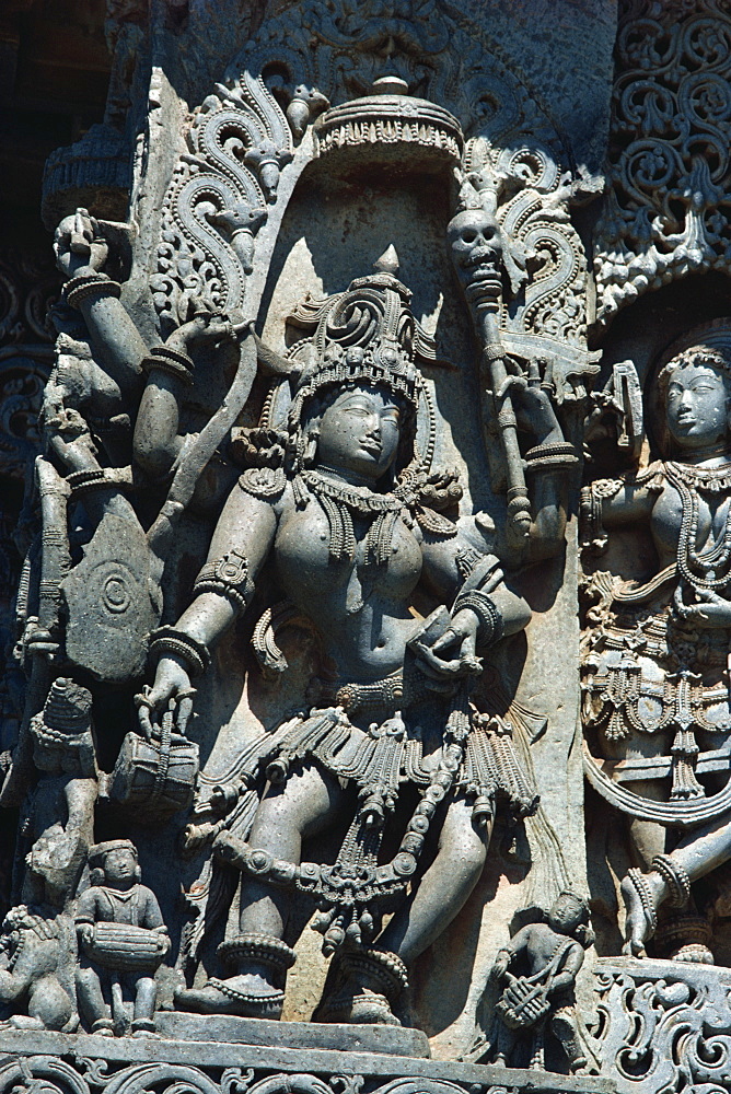 Hoysaleswara Temple, Halebid, near Mysore, India, Asia