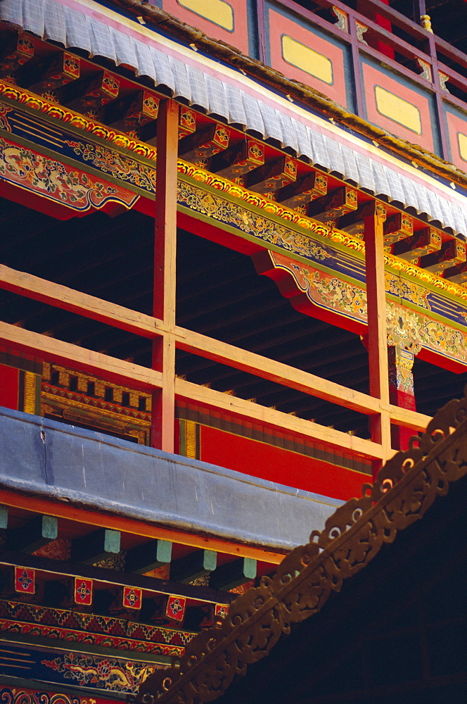 Detail, Potala palace, UNESCO World Heritage Site, Lhasa, Tibet, China, Asia