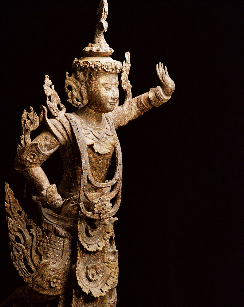 Figure of a Deva, Mandalay period, Myanmar (Burma), Asia