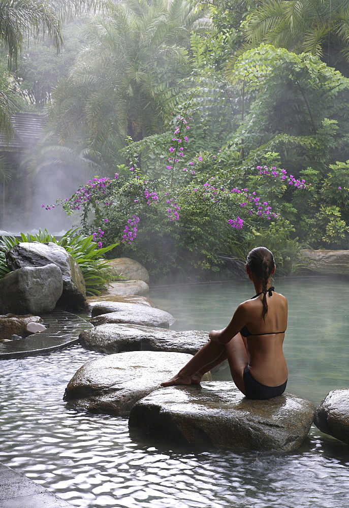 Hot Spring Pool at the Brilliant Resort and Spa in Kunming, Yunnan Province, China, Asia