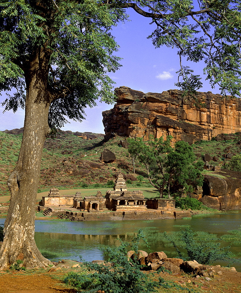 Bhutanatha Temple dating from the 5th century, Badami, Karnataka, India, Asia