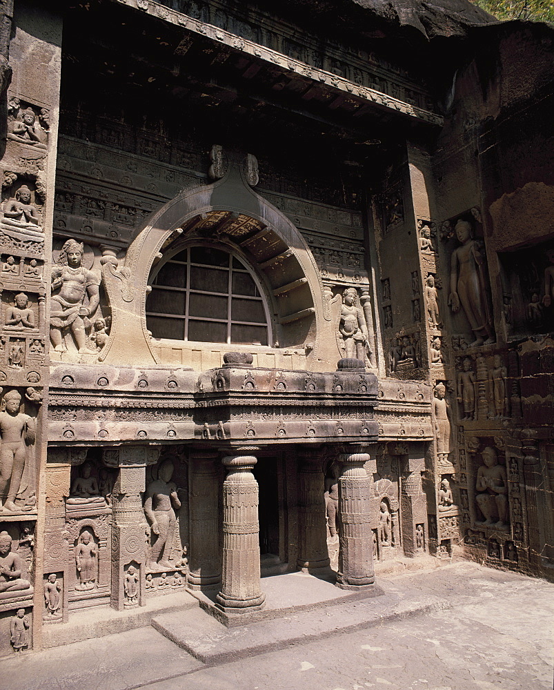 Buddhist Cave 19, Ajanta, UNESCO World Heritage Site, Maharashtra, India, Asia