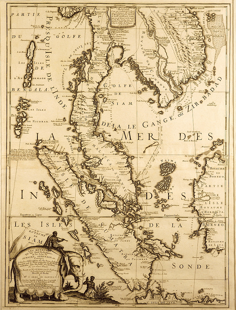 Old Map of Southeast Asia, Asia