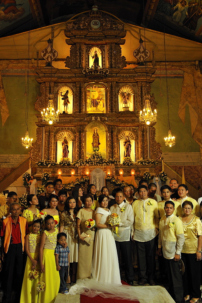 Wedding, Baclayon Church, Bohor, Philippines, Southeast Asia, Asia