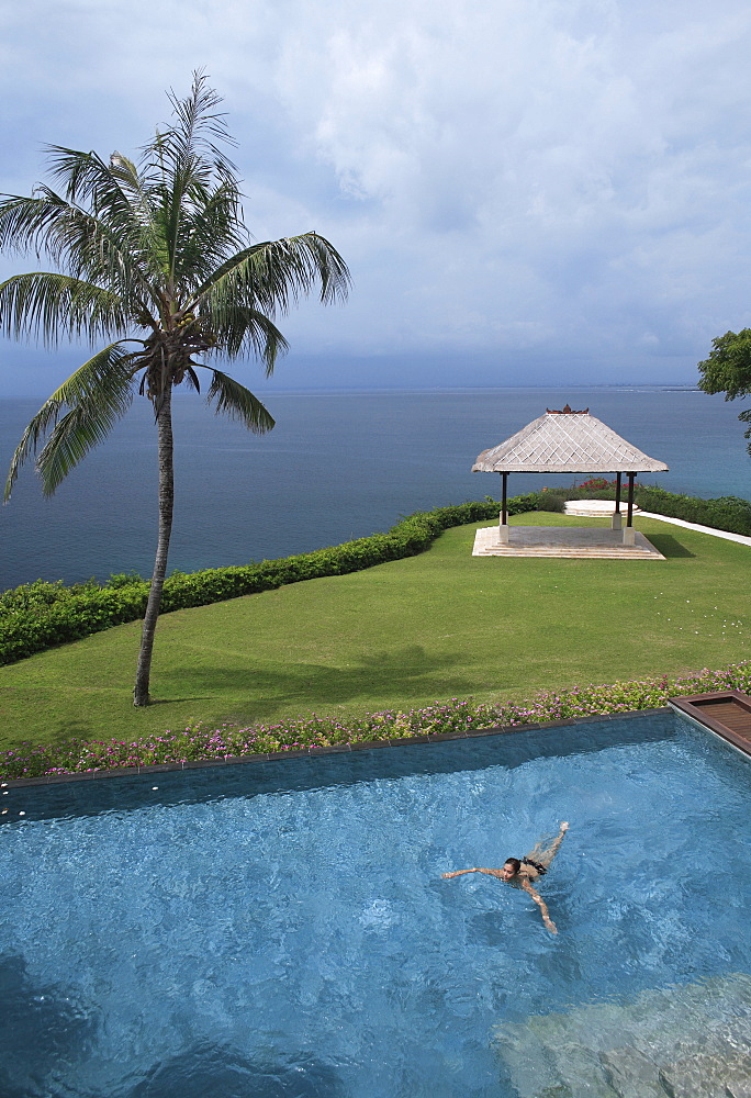 Pool at the villa at Ayana Resort and Spa, formerly the Ritz Carlton Bali Resort and Spa, in Bali, Indonesia, Southeast Asia, Asia
 