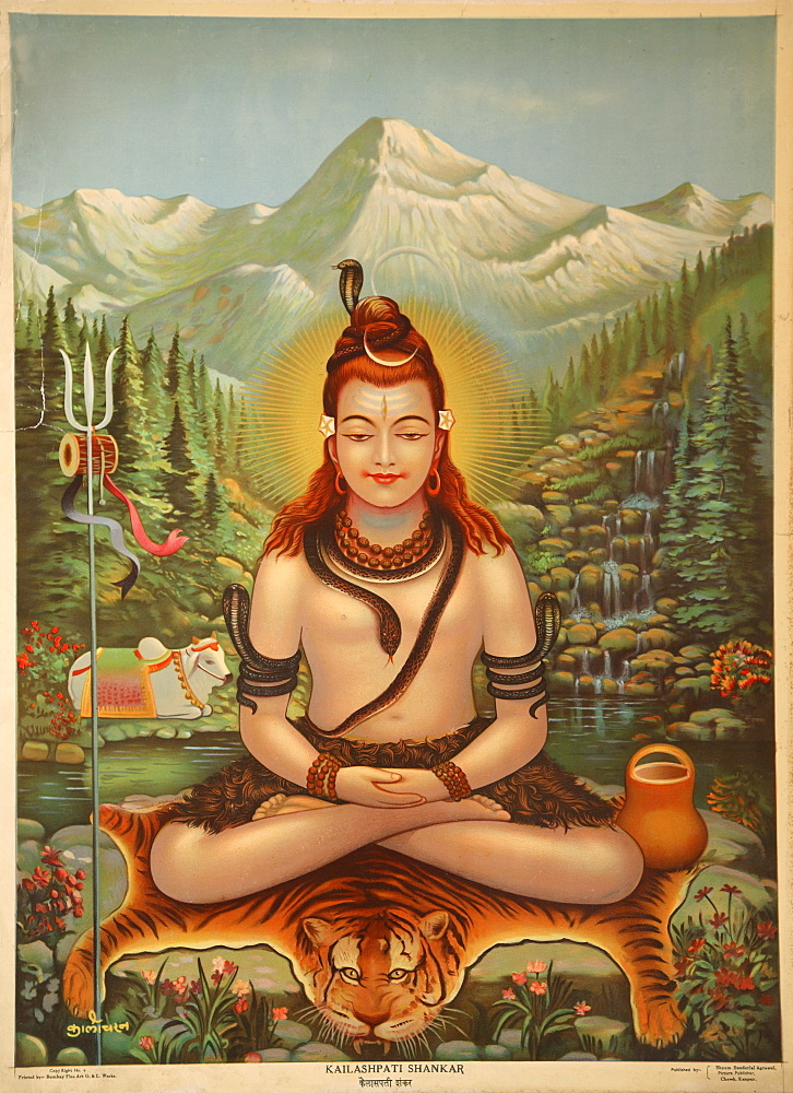 Shiva, Hindu God, meditating