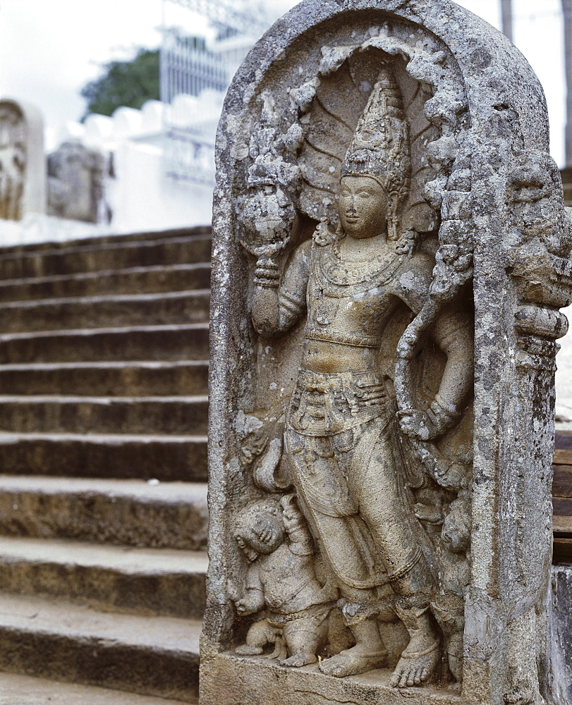 Stelae in Anuradhapura, UNESCO World Heritage Site, Sri Lanka, Asia