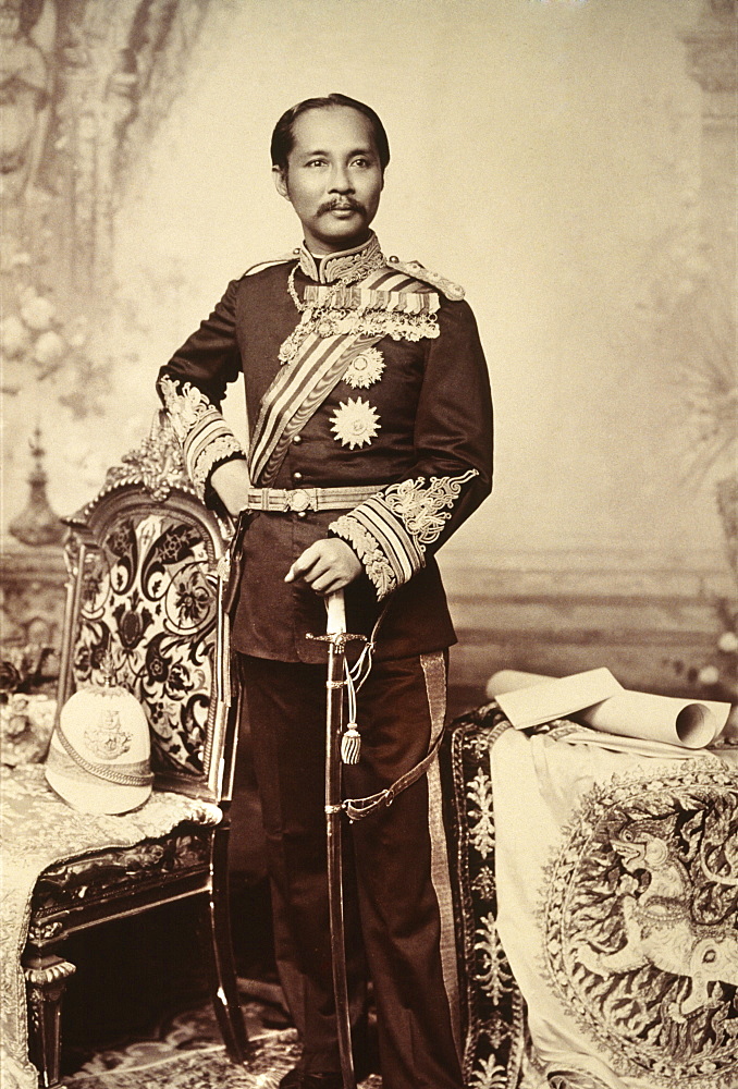 King Chulalongkorn (Rama V), fifth king of the Chakri dynasty of Thailand, lived between 1853 and 1910, Thailand, Southeast Asia, Asia