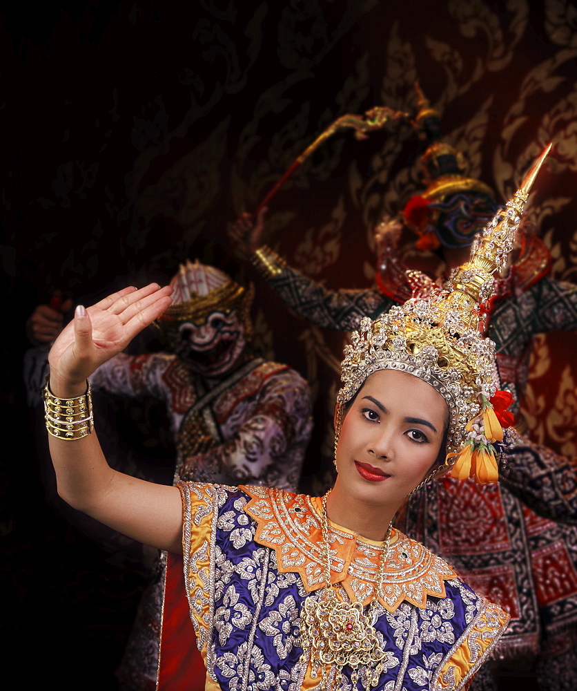 Traditional Thai dancers, Thailand, Southeast Asia, Asia