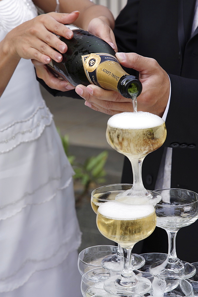 Wedding with Champagne