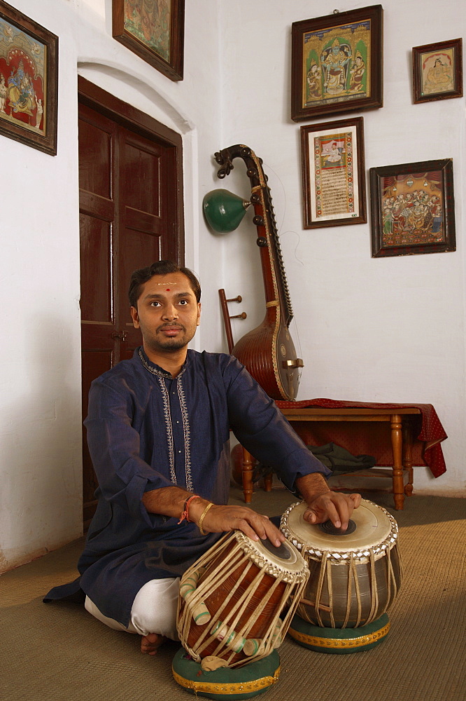 Indian musician, Mysore, India, Asia