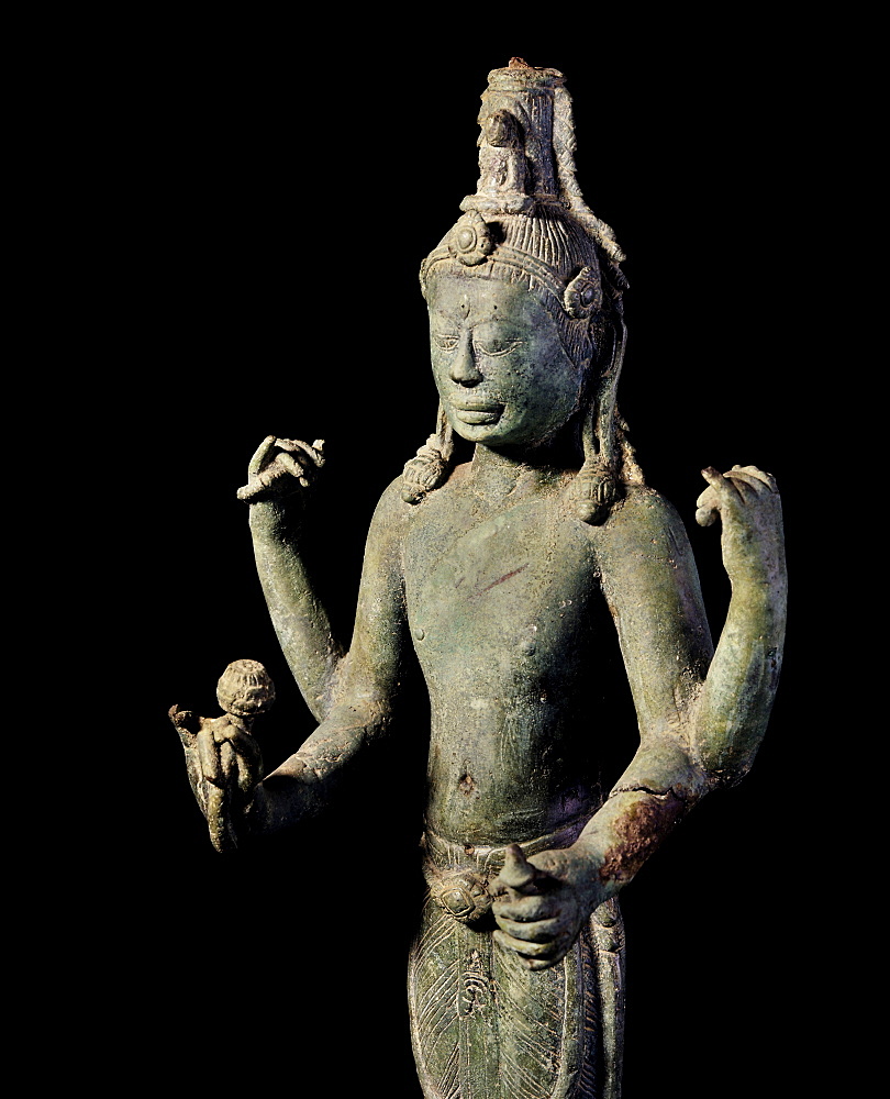 Bronze Avalokitesvara from Binh Dinh, Cham art, from the 8th century, Saigon National Museum, Saigon, Vietnam, Indochina, Southeast Asia, Asia