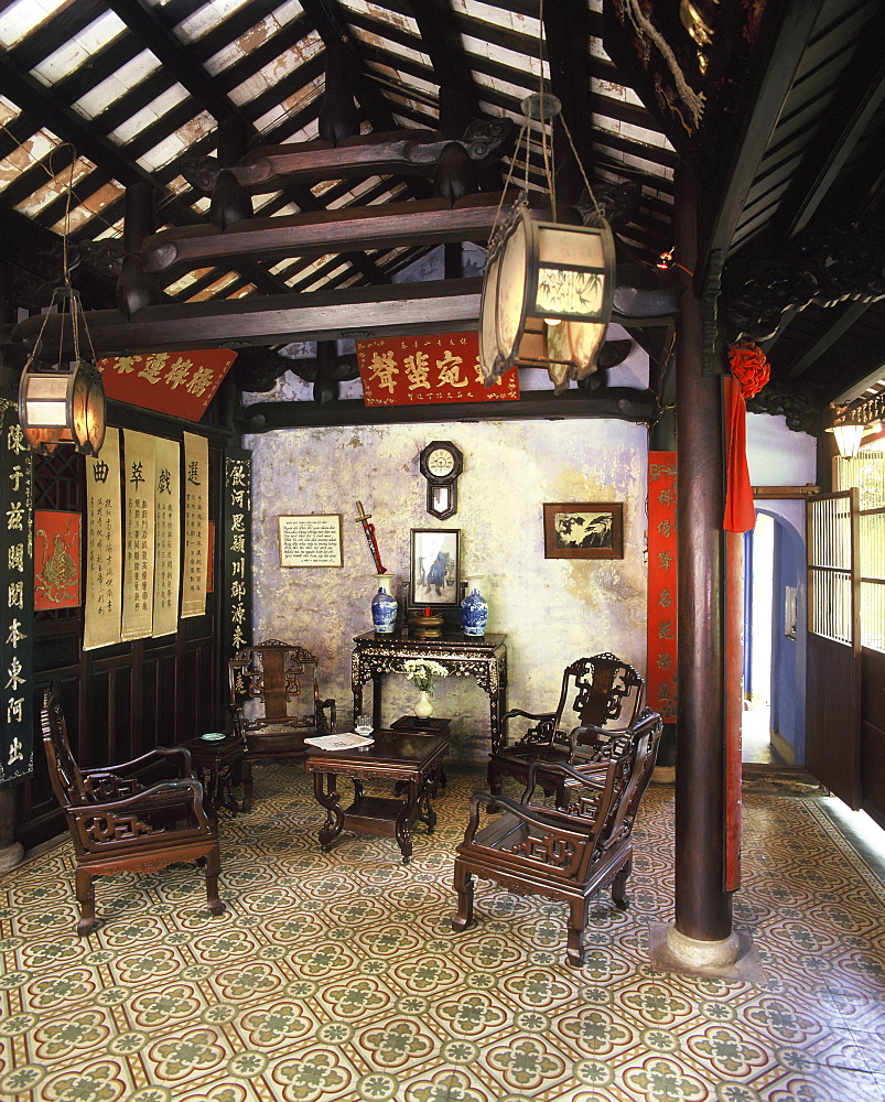 Interior of the ChineseTran Family House, Hoi An, Vietnam, Indochina, Southeast Asia, Asia