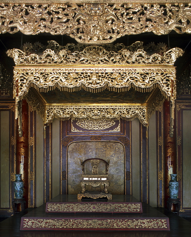 The Throne Hall, The Citadel at Hue, Vietnam, Indochina, Southeast Asia, Asia