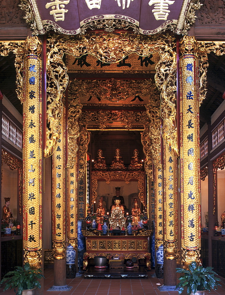 Ly Triev Quoc Su Pagoda in Hanoi, Vietnam, Indochina, Southeast Asia, Asia
